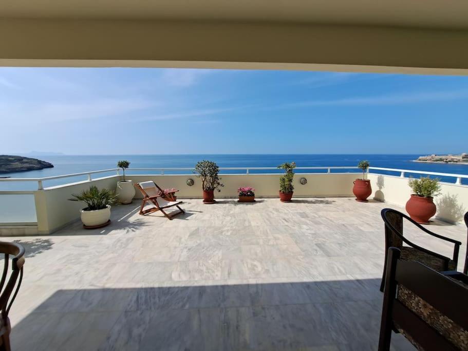 Seaview Flora'S Luxury Apartment-300Meters From The Beach Rethymno  Luaran gambar