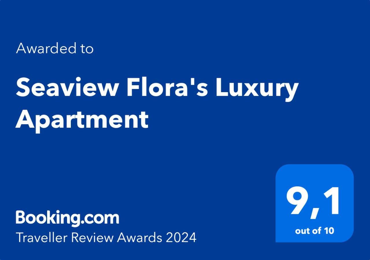 Seaview Flora'S Luxury Apartment-300Meters From The Beach Rethymno  Luaran gambar
